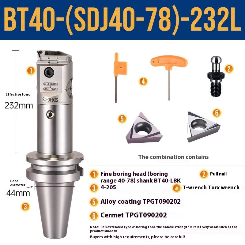 1071-SDJ Fine Boring Tools Fine Boring Heads Adjustable BT40 Fine Boring Tools Set Machining Center Small Bore Fine Boring Tools Shandong Denso Pricision Tools Co.,Ltd.